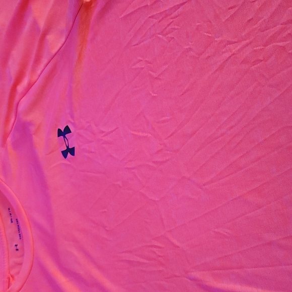 💥UNDER ARMOR💥M.  ORANGE, BRIGHT MEDIUM SHIRT, GREAT CONDITION! - Picture 3 of 3